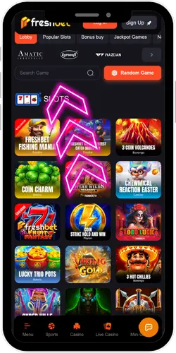 Freshbet Game Search